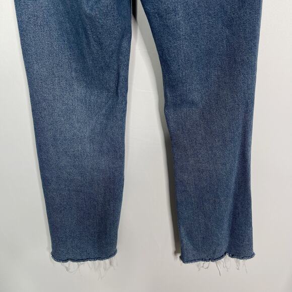 Wild Fable Women 6 High Rise Straight Ankle Jeans Ripped Button Fly Denim Cotton - Picture 9 of 13